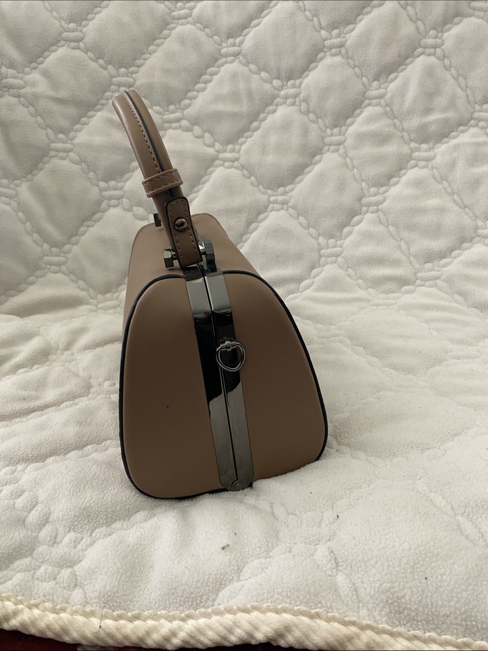 Structured Top-Handle Satchel in T - Picture 2 of 5